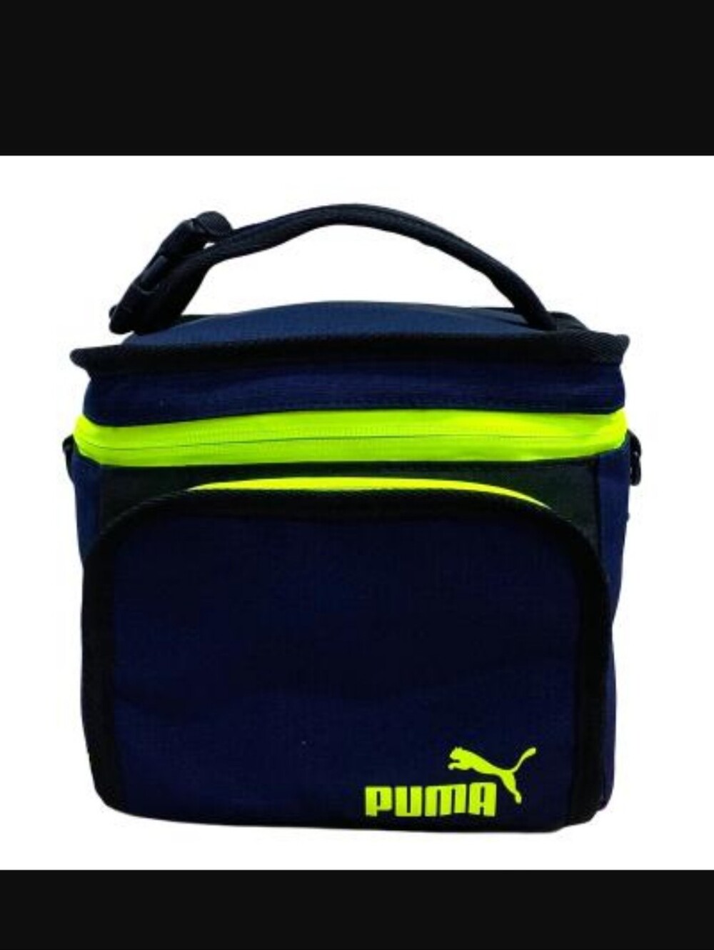 Puma Luxe Big Insulated Lunch bag-navy/neon